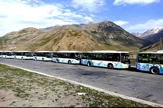 Electric Buses in Ladakh (Twitter)