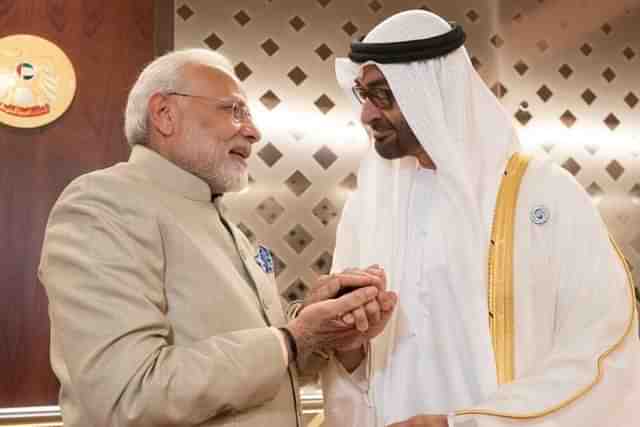 PM Modi will engage in extensive discussions with Sheikh Mohamed bin Zayed Al Nahyan, the President of the UAE. (Pic: Twitter)