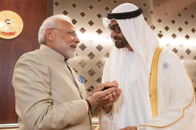 PM Modi will engage in extensive discussions with Sheikh Mohamed bin Zayed Al Nahyan, the President of the UAE. (Pic: Twitter)
