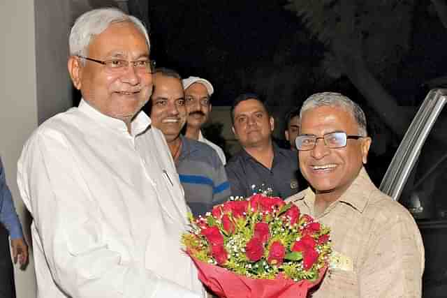 Nitish Kumar's meeting with Rajya Sabha deputy chairman Harivansh Narayan Singh on Tuesday (4 July) that set off speculation.