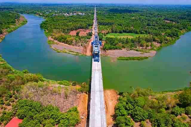 The 200m long Bridge atop Ambika River. (NHSRCL)