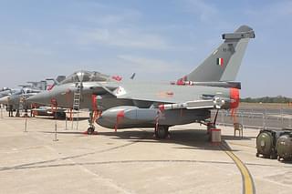 IAF Rafale fighter armed with Scalp-EG missile (Pic Via @ReviewVayu)