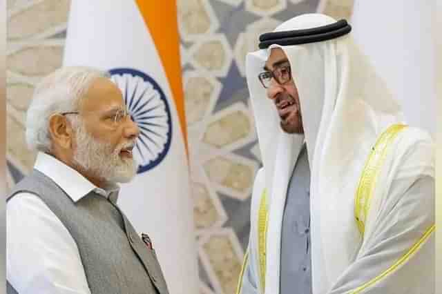 PM Modi and UAE President Sheikh Mohamed bin Zayed Al Nahyan 