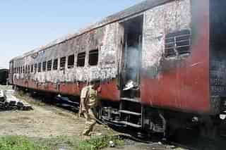 The Sabarmati Express bogie that was set on fire at Godhra in 2002.