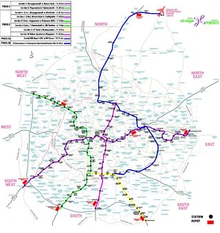 Bengaluru Metro map (BMRCL)