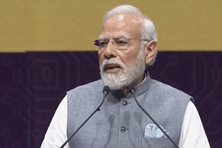 Prime Minister Narendra Modi speaking at SemiconIndia 2023. (Twitter)