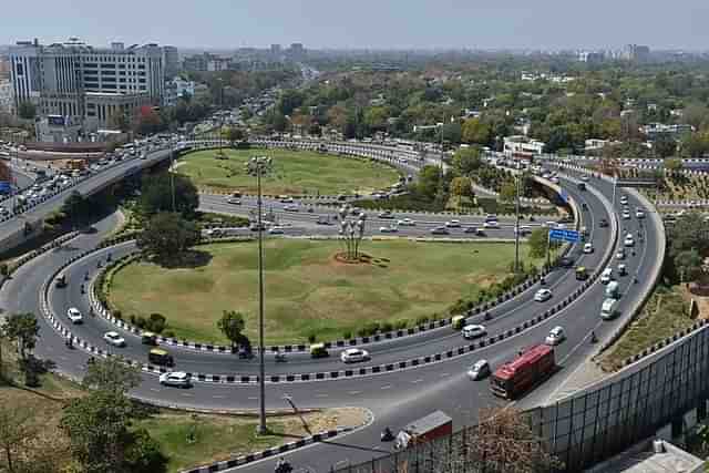 The AIIMS Flyover in Delhi.