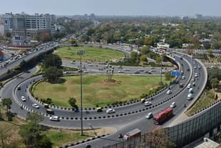 The AIIMS Flyover in Delhi.