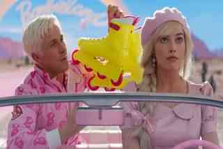 Hollwood actors Ryan Gosling and Margot Robbie in 'Barbie' (Picture via IMDb)