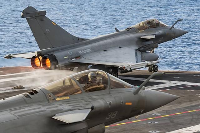 Dassault Rafale-M taking-off from an aircraft carrier