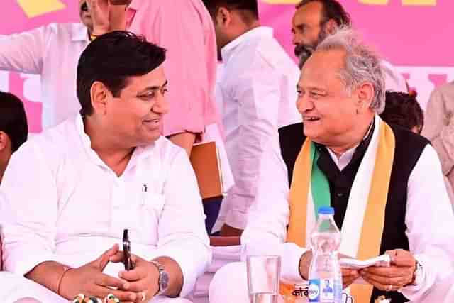 Govind Dotasra with Ashok Gehlot