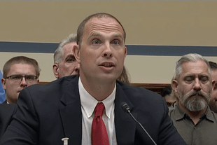David Grusch at the US Congressional hearing (Pic Via YouTube screengrab)