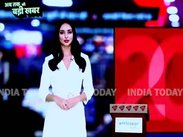 Sana of the Aaj Tak channel made her debut at the India Today Conclave in March 2023.