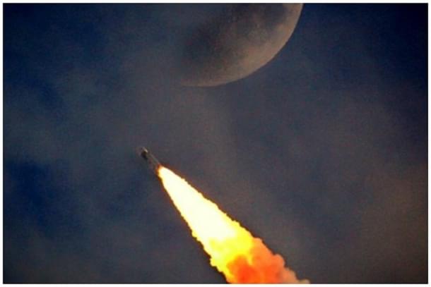 A rocket launch by the Indian Space Research Organisation. (ISRO/Twitter)