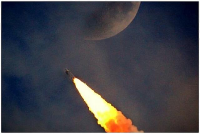 A rocket launch by the Indian Space Research Organisation. (ISRO/Twitter)