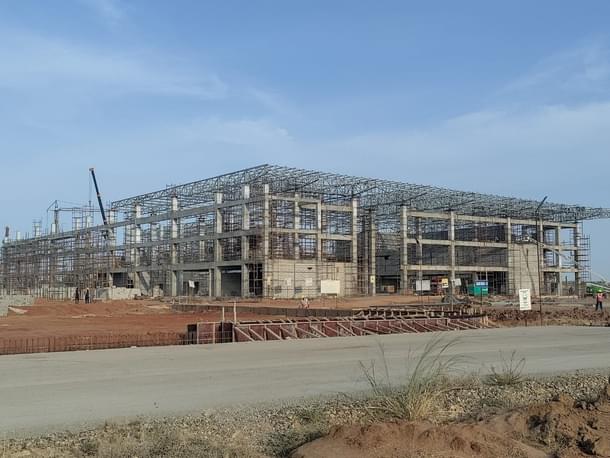 Tuticorin Airport terminal under construction (Twitter)