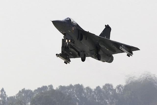 India’s Light Combat Aircraft Tejas taking-off (STRDEL/AFP/GettyImages)