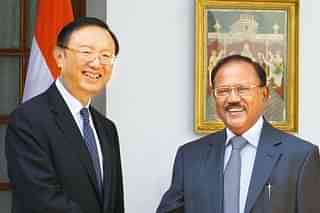 National Security Advisor Ajit Doval with senior Chinese diplomat Yang Jiechi. (Pic: Mint)