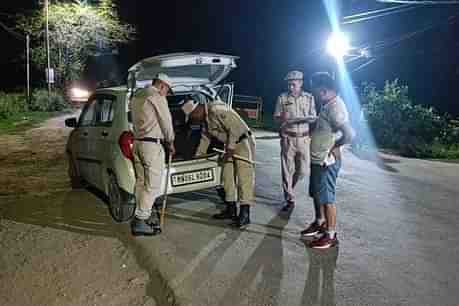 Manipur police conducting search operation (representative image)