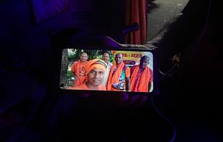 Ranjit shows a picture of his kanwar yatra