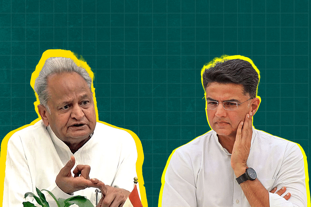 Ashok Gehlot (L), Sachin Pilot (R)