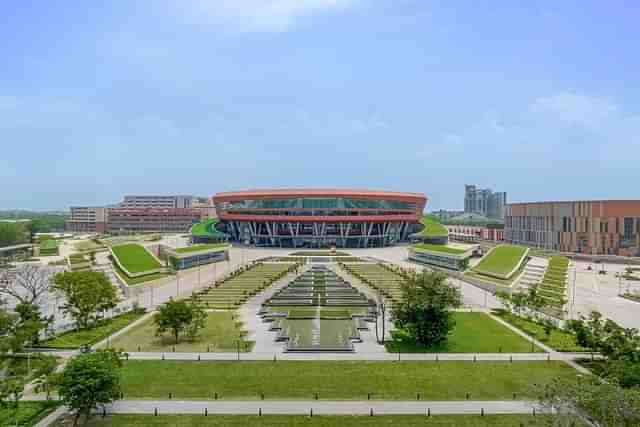 India's G20 venue 'Pragati Maidan Convention Centre' in New Delhi. (Twitter)