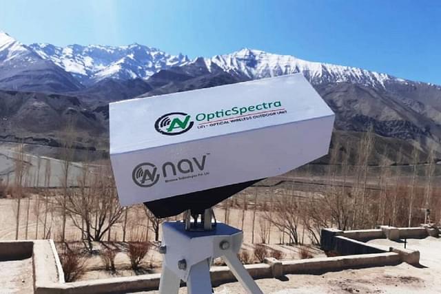 LiFi-based optical wireless communication links bring high speed Internet to the SECMOL School, in Phey village near Leh, Ladakh.