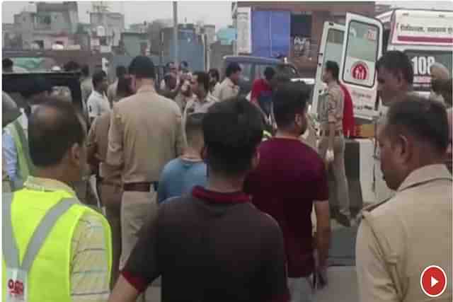 Accident on Delhi-Meerut Expressway (PTI Screengrab)