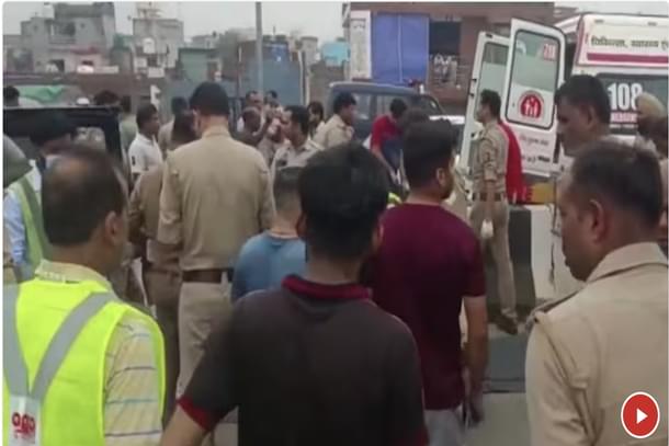 Accident on Delhi-Meerut Expressway (PTI Screengrab)