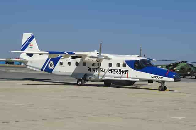 Indian Coast Guards (ICG) Dornier Do-228 aircraft. (image via Twitter/@ReviewVayu)