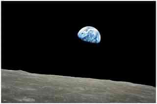 The lunar surface and the Earth. (Apollo-11 Gallery/NASA)
