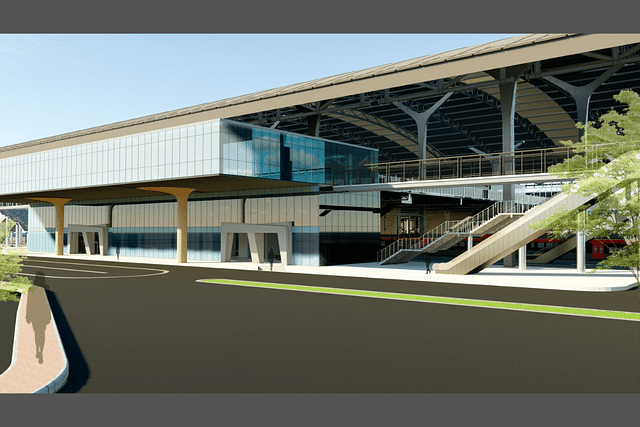 Proposed design of Faridabad station redevelopment plan