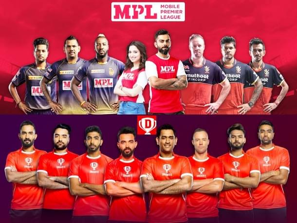 MPL and Dream 11, two popular cricket-themed fantasy sports games