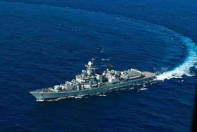 Indian Navy's Delhi Class Destroyer 'INS Mysore' (Representative image via @IndEmbDoha)