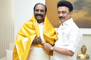 Chief Minister MK Stalin with Vairamuthu/ Twitter