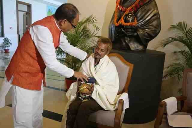 CM Shivraj Singh Chouhan with Dashmat Rawat