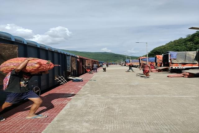 Freight train carrying potato, onion, sugar reaches Manipur.