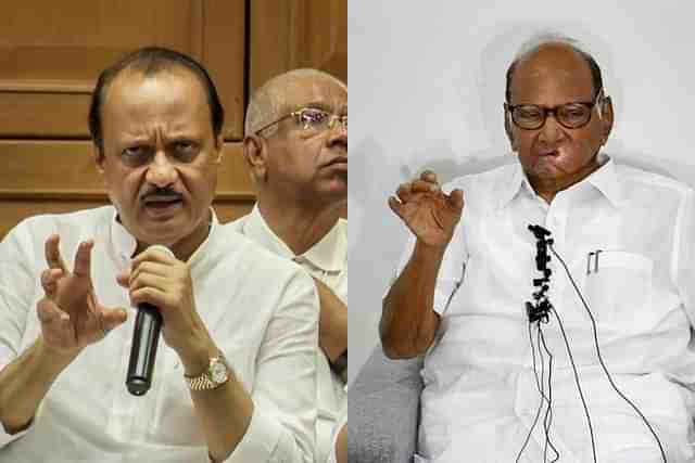 Ajit Pawar, left, and Sharad Pawar.
(Source: PTI)