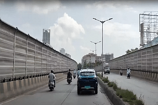 Sound barriers installed on Parel fly-over.