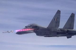 Astra missile test fired from a Su-30 fighter of the IAF. 