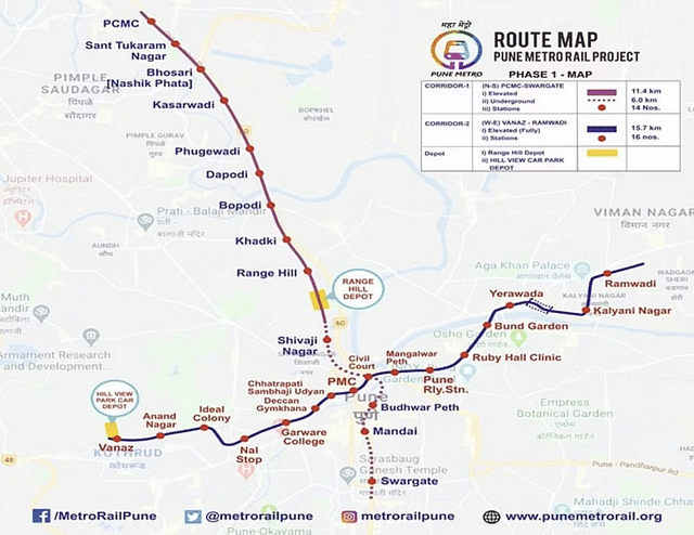 Pune Metro Map.