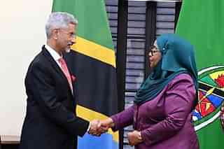 Dr S Jaishankar with President of Tanzania, Samia Hassan (Twitter)