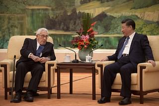 Henry Kissinger met Xi Jinping at the Great Hall of the People on 2 December 2016 in Beijing, China. (Photo credit: Nicolas Asouri - Pool / Getty Images)