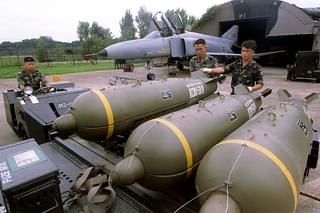 US-made CBU-97 cluster bomb of the South Korean Air Force. (Picture: Reuters)