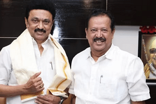 CM Stalin with K Ponmudy (file picture)