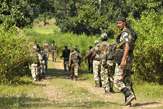 A CRPF unit (Samir Jana/Hindustan Times via Getty Images)