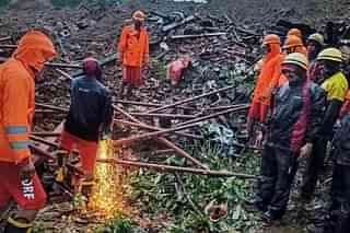 Rescue operations at the site of the Landslide. (Pic: PTI)