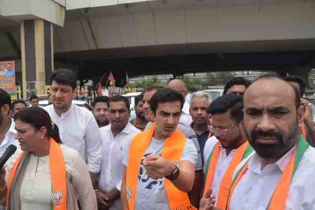 BJP MP from East Delhi Gautam Gambhir (Pic Via Twitter)