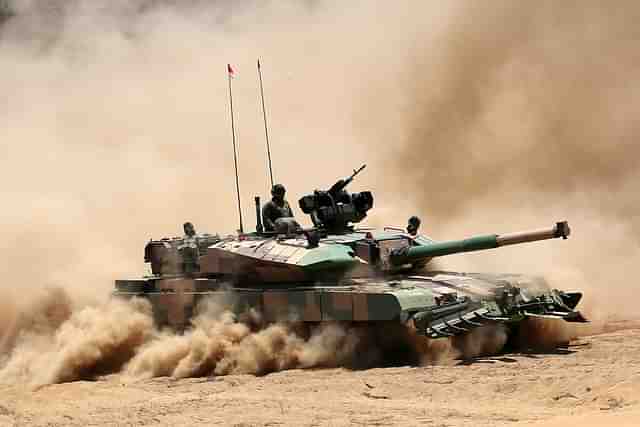 Indian Army's indigenous Arjun Mk-1A tank.