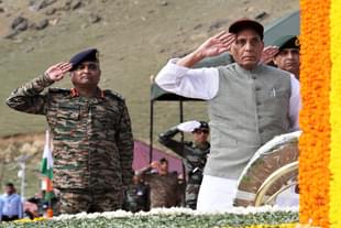 Defence Minister Rajnath Singh. (Image via Twitter @rajnathsingh)